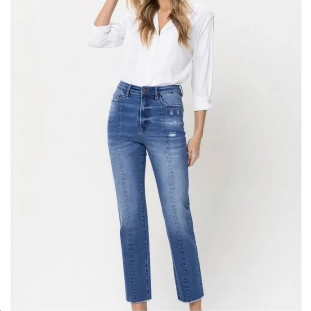 COPY - Flying Monkey super High Rise Jeans with Back Slits